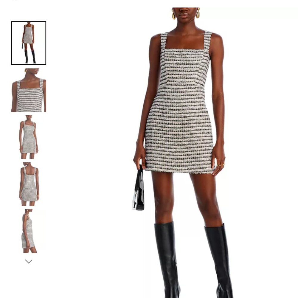 AQUA Tweed Bustier Dress - 100% Exclusive